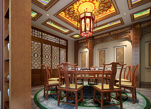 梁子湖中式古典风格家居装修设计效果图