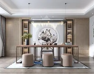 梁子湖新中式风格茶室如何规划设计